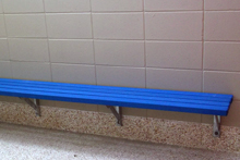 Nelson Intermediate wall-mounted bench